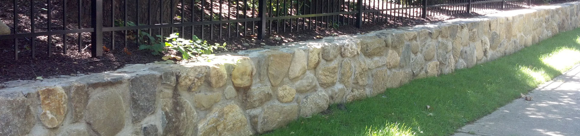 Stone Retaining Wall in Westchester New York